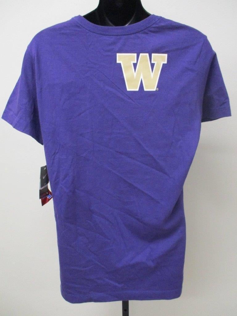 Washington Huskies Women Size XL XLarge Purple Nike Shirt MSRP 25 Image 4