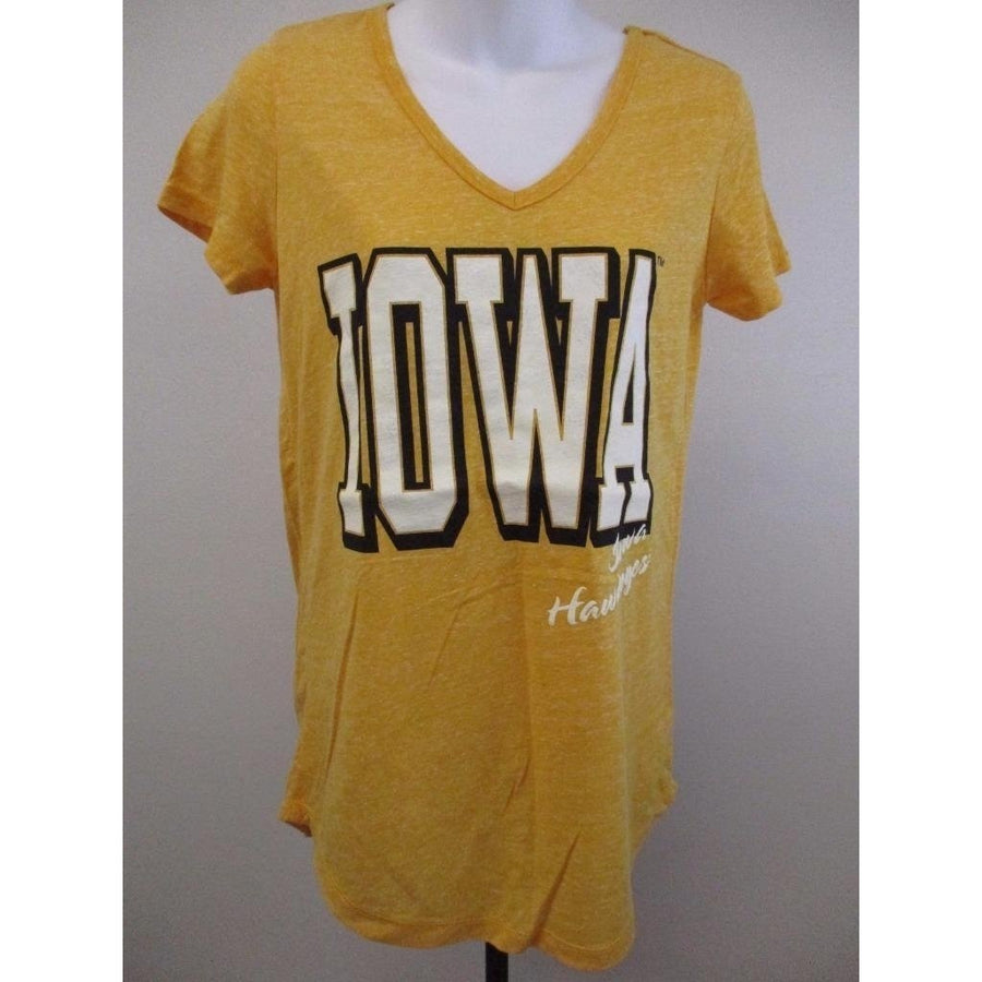 Iowa Hawkeyes Womens Size M Medium V-Neck Shirt MSRP 24 Image 1