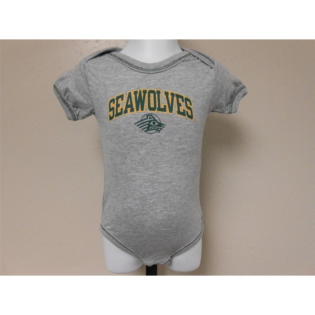 UNIVERSITY OF ALASKA ANCHORAGE SEAWOLVES CREEPER INFANTS 3-6 MONTHS 20XP Image 1