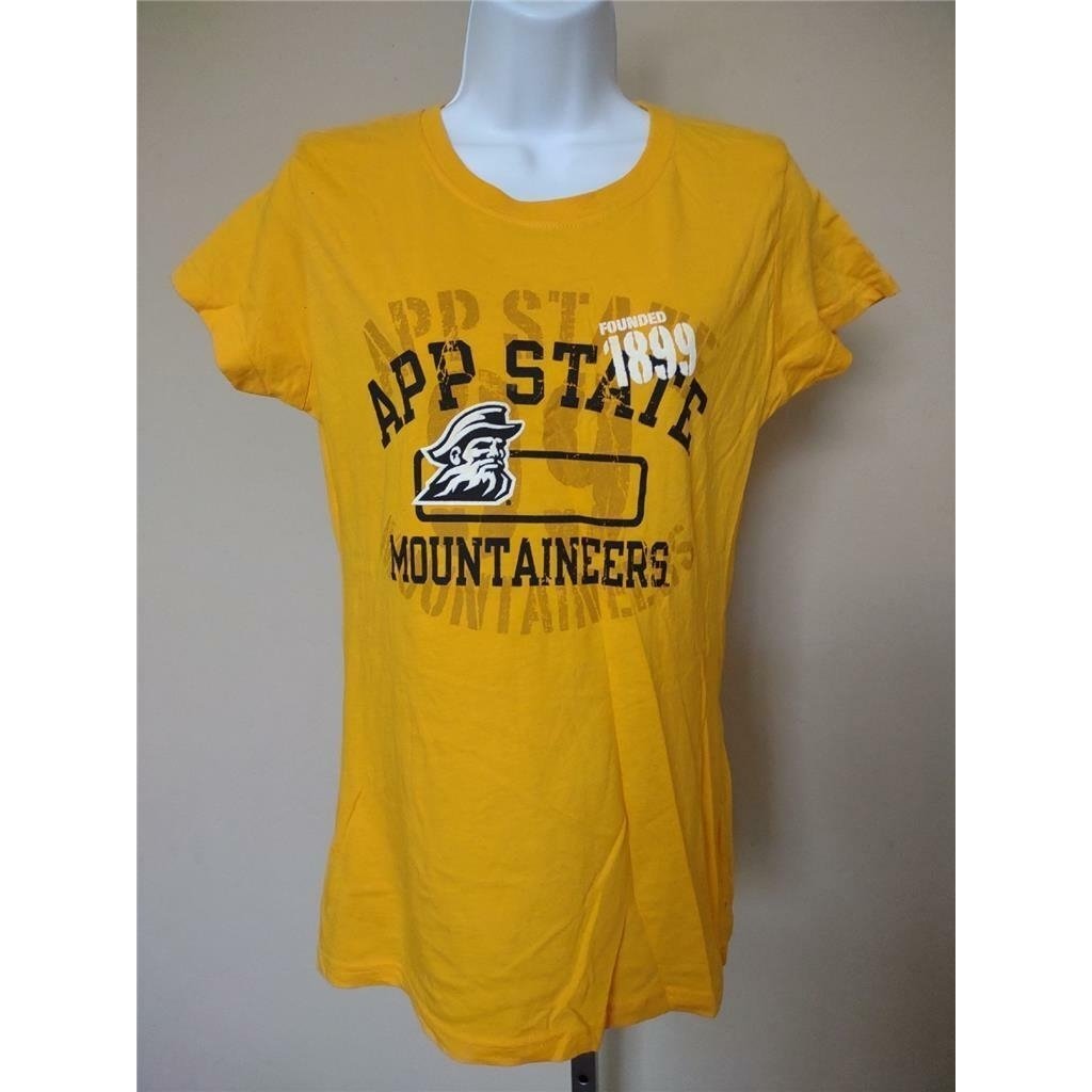 Appalachian State Mountaineers Womens Size M Medium Yellow Russell Shirt Image 2