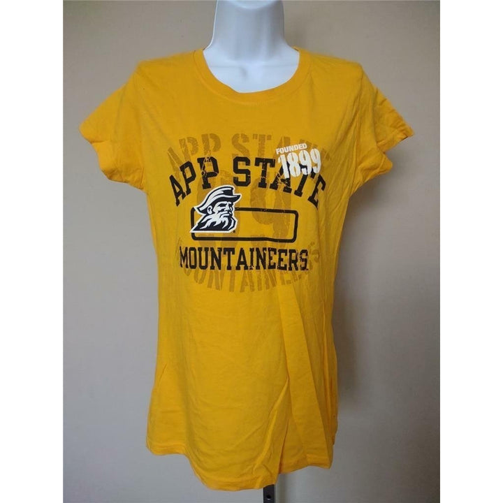 Appalachian State Mountaineers Womens Size M Medium Yellow Russell Shirt Image 2