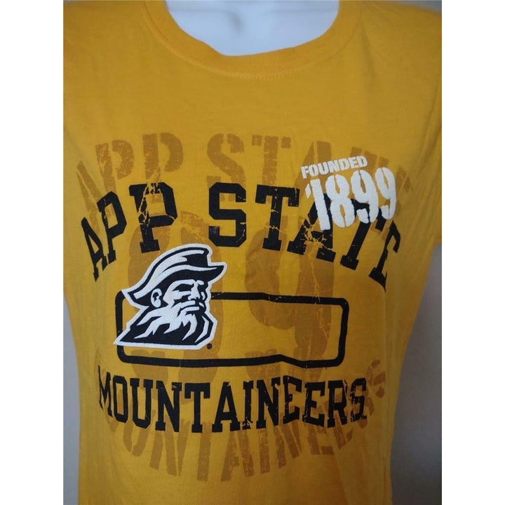 Appalachian State Mountaineers Womens Size M Medium Yellow Russell Shirt Image 3