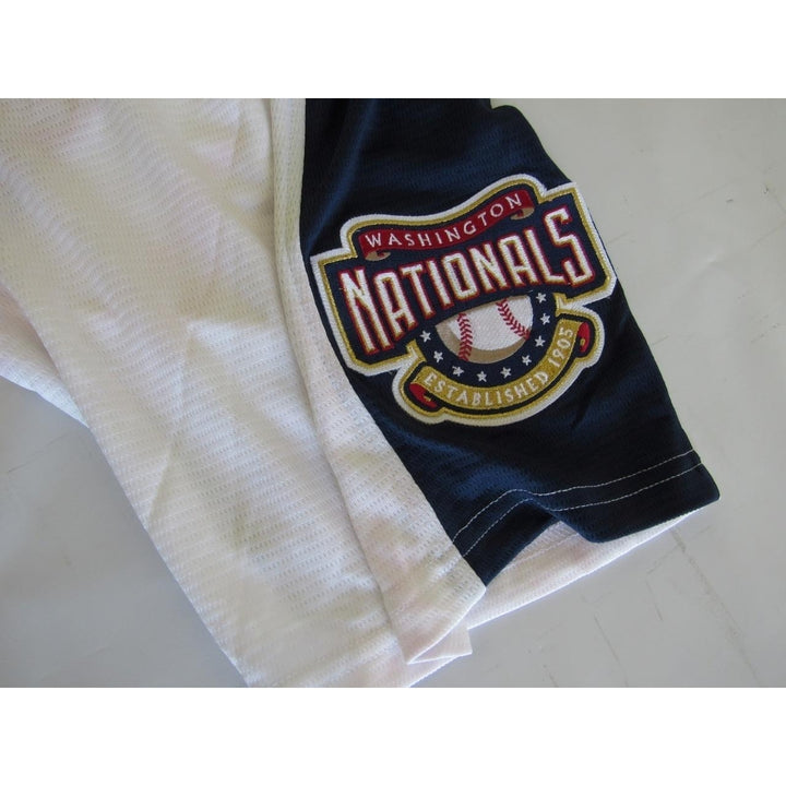 Washington Nationals Mens Size XL Red White Blue Majestic Polyester Shirt Image 3