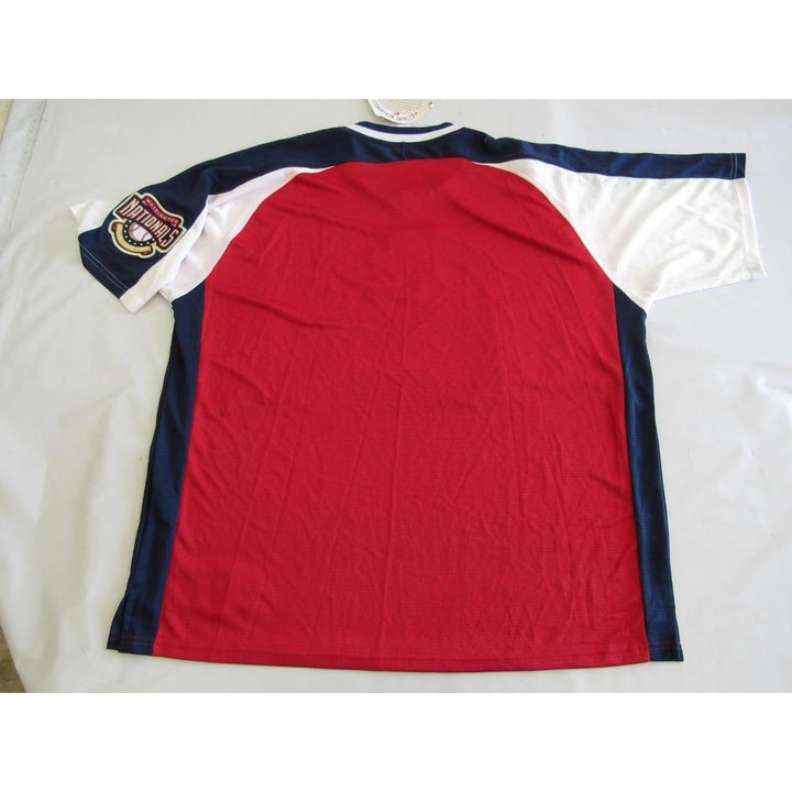 Washington Nationals Mens Size XL Red White Blue Majestic Polyester Shirt Image 4