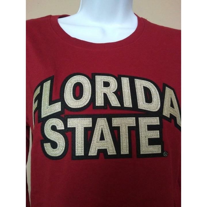 Florida State Seminoles Womens Size M Medium Red Russell Longsleeve Shirt Image 2