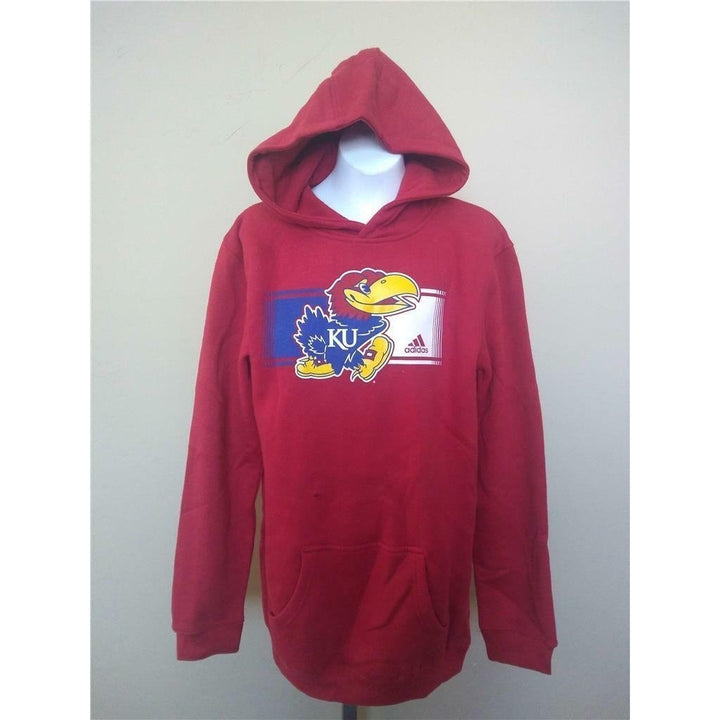 Minor Flaws Kansas Jayhawks Youth Size XL 18 Red Hoodie Image 1