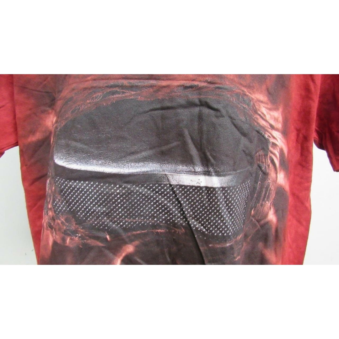 Hockey Puck Mens Size L Large Red Tye Dyed Shirt Image 3