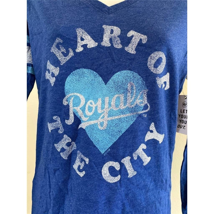 Kansas City Royals Womens Size S Small Blue Shirt Image 3