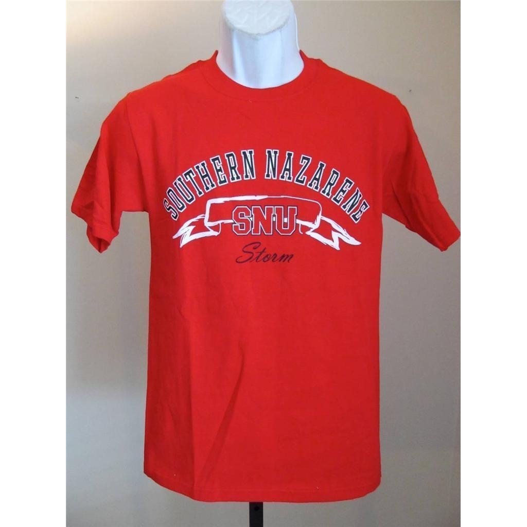 - Southern Nazarene University Storm MENS SMALL (S) red Shirt Image 1