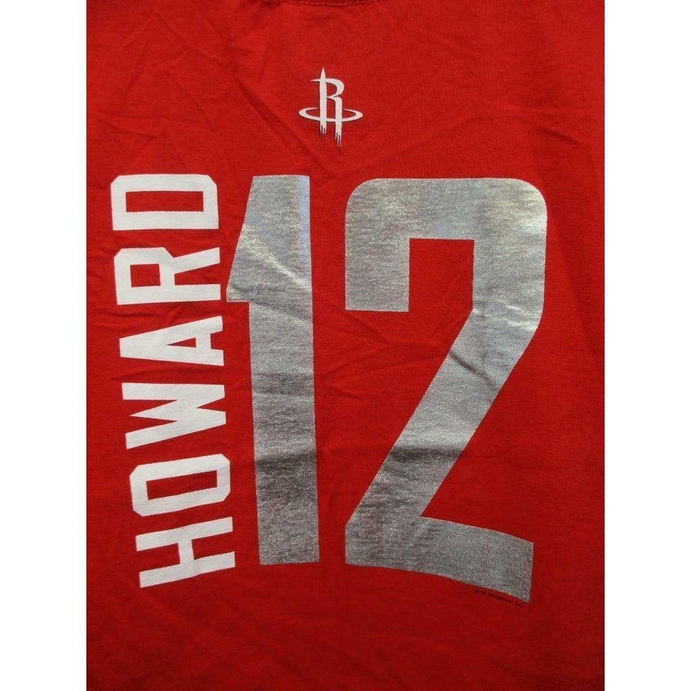 Houston Rockets 12 Dwight Howard Youth Size 14/16 Large L Majestic Red Shirt 22 Image 2