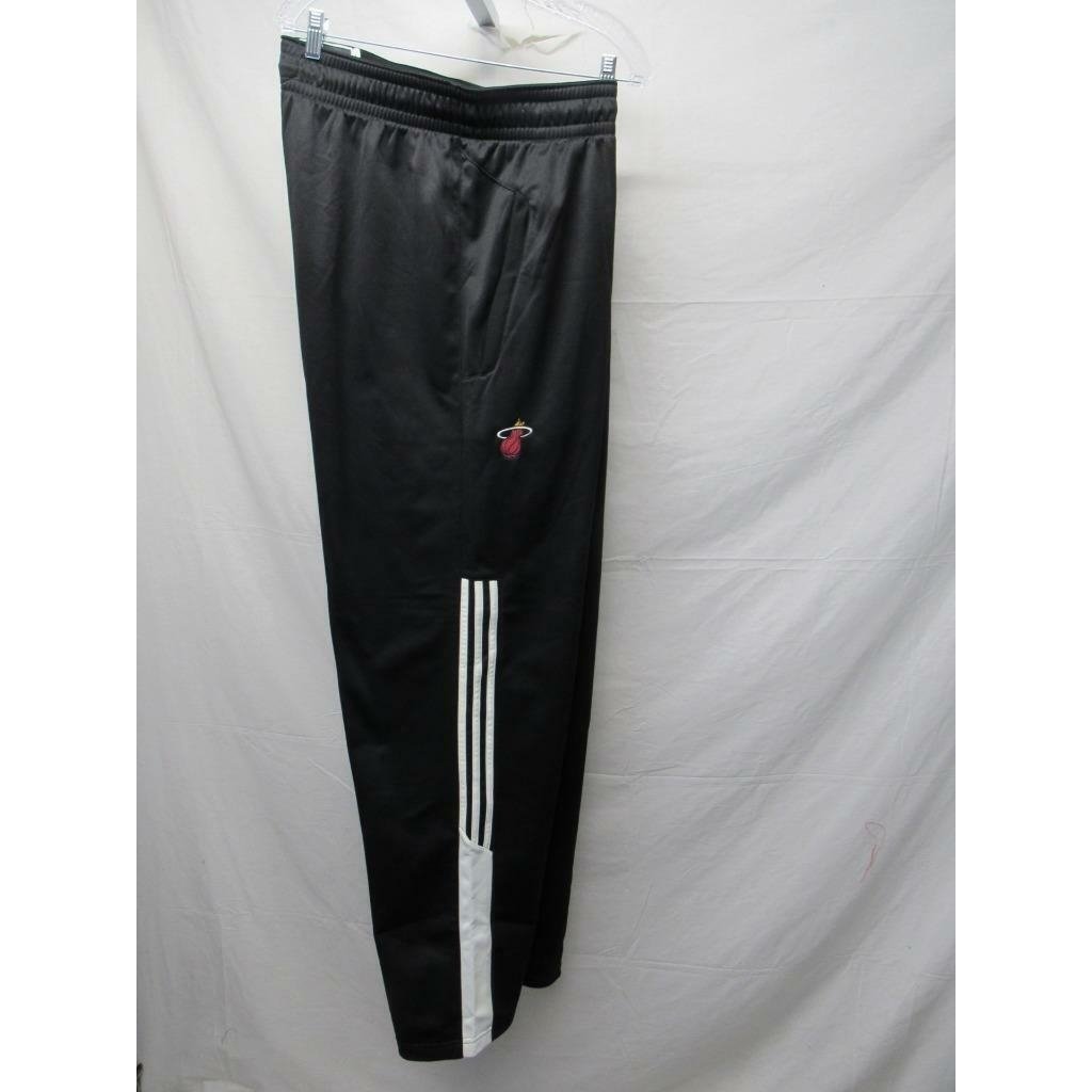 Miami Heat Mens Size 3XL 3XLarge Black Adidas Team Sweat Pants Image 4