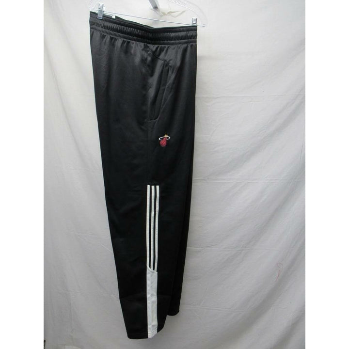 Miami Heat Mens Size 3XL 3XLarge Black Adidas Team Sweat Pants Image 4