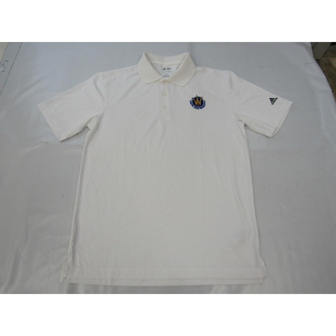 Santa Cruz Warriors Mens Size S Small Adidas White Polo Shirt Image 1