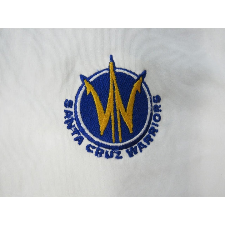 Santa Cruz Warriors Mens Size S Small Adidas White Polo Shirt Image 3