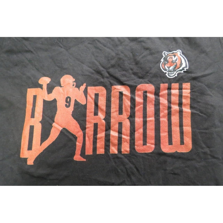 Cincinnati Bengals 9 Joe Burrow Mens Size S Small Black Shirt Image 3