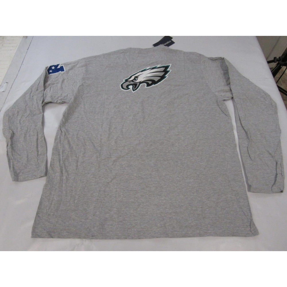 Philadelphia Eagles Mens Size 2XL 2XLarge Gray Long Sleeved Shirt Image 2