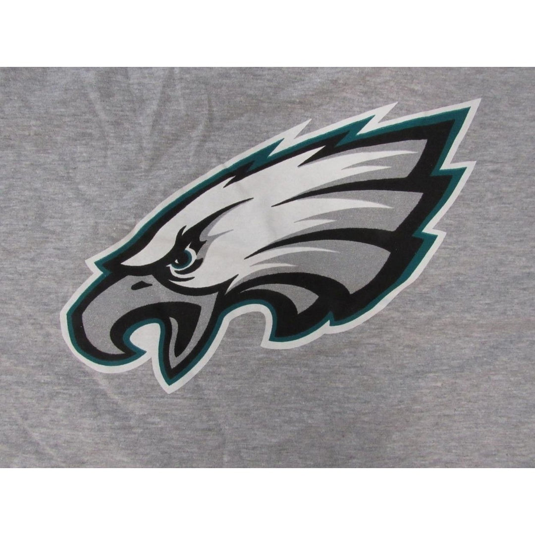 Philadelphia Eagles Mens Size 2XL 2XLarge Gray Long Sleeved Shirt Image 4