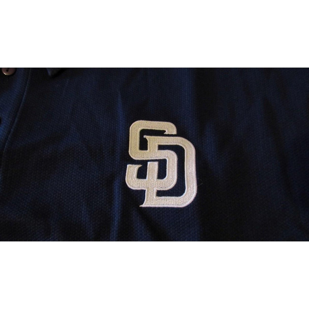 San Diego Padres Mens Size 6XL Blue Majestic Polo Shirt Image 2