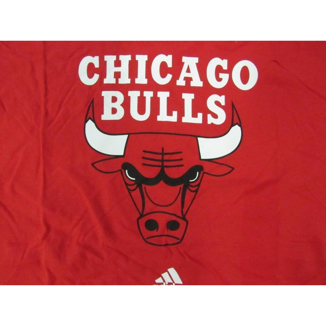 Chicago Bulls Mens Size S Small Adidas Red Shirt Image 6