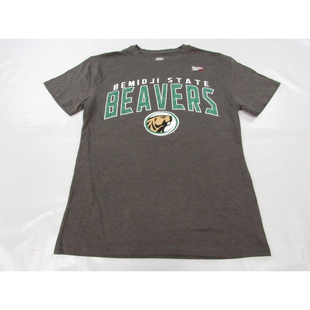 Bemidji State Beavers Mens Size S Small Gray Soft Shirt Image 1