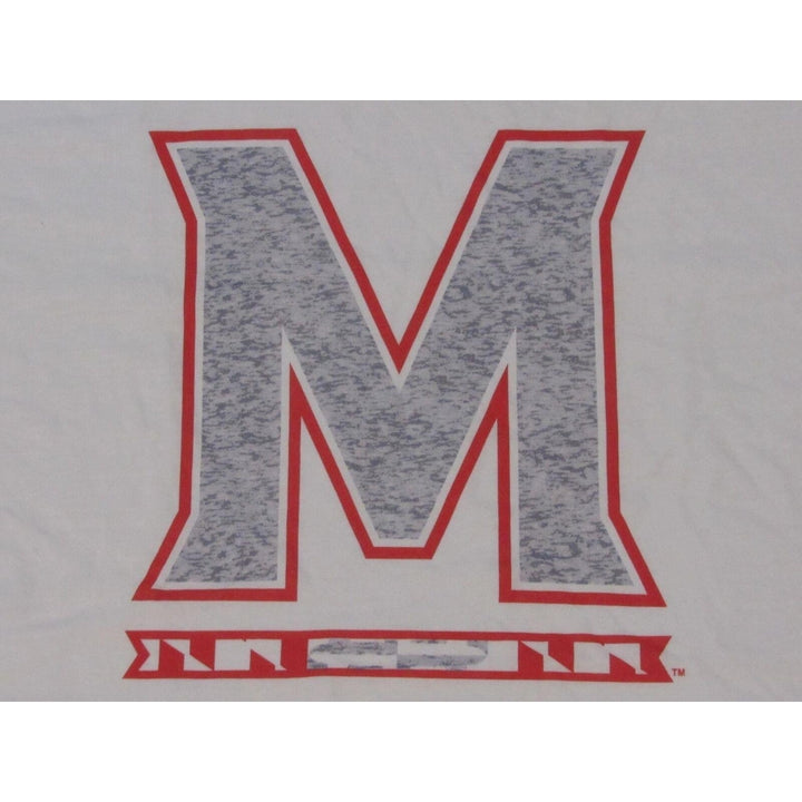 University of Maryland Terrapins Mens Size M Medium White Shirt Image 3