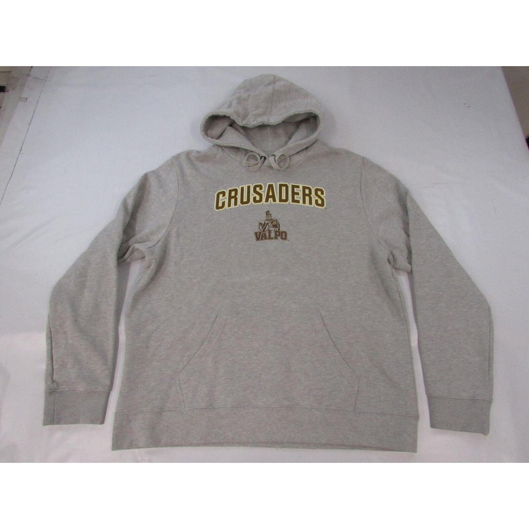 Valparaiso Crusaders Mens Size XL XLarge Gray Hoodie Image 1