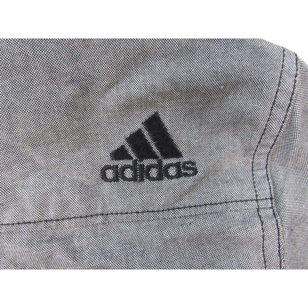 Sacremento Kings Mens Size M Medium Adidas Gray Full Button Shirt Image 4