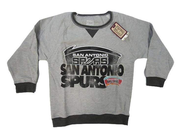 San Antonio Spurs Youth Size S Small Gray Light Weight Sweatshirt Image 1