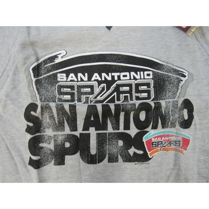 San Antonio Spurs Youth Size S Small Gray Light Weight Sweatshirt Image 3