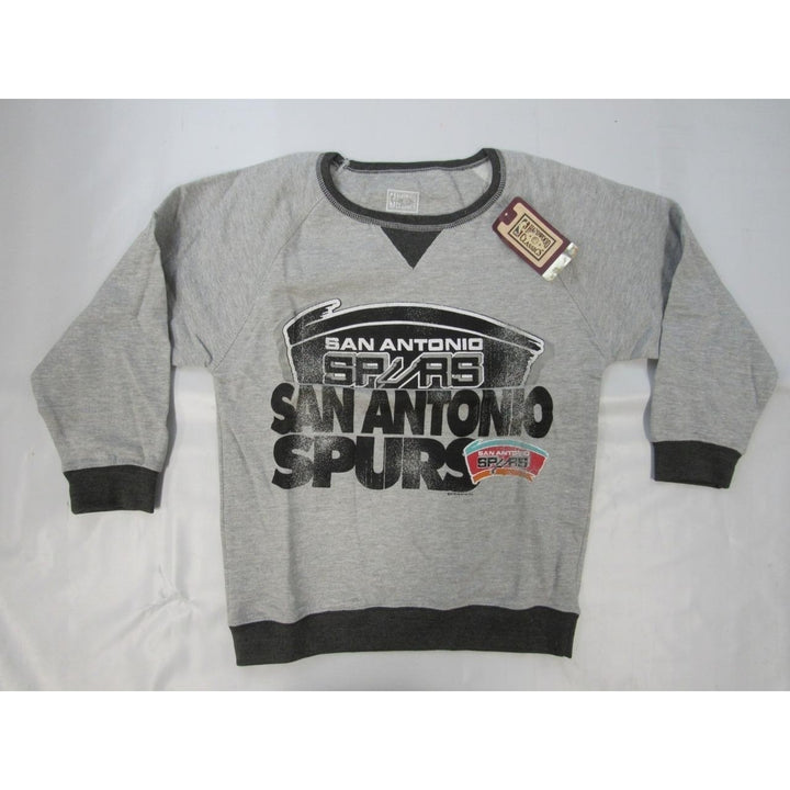 San Antonio Spurs Youth Size S Small Gray Light Weight Sweatshirt Image 4