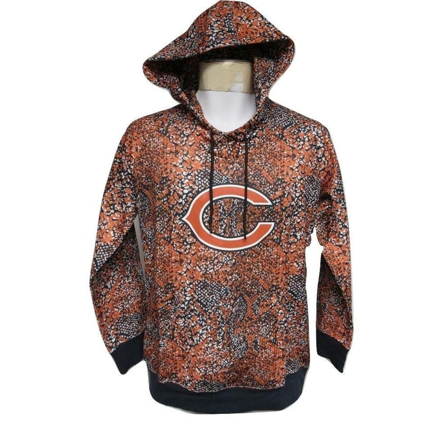 Chicago Bears Mens Size M Medium Zubaz Hoodie Image 1