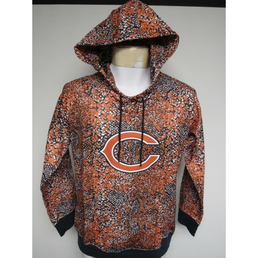 Chicago Bears Mens Size M Medium Zubaz Hoodie Image 3