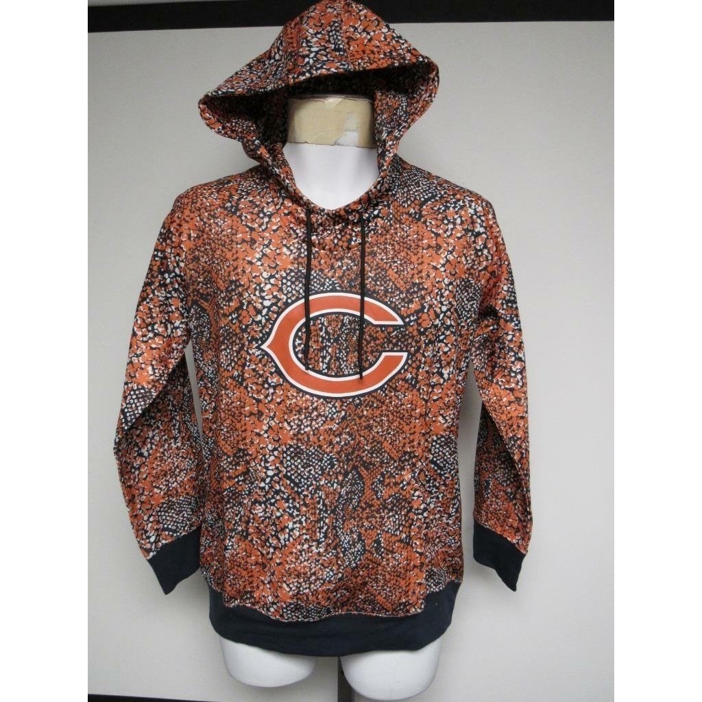 Chicago Bears Mens Size M Medium Zubaz Hoodie Image 4