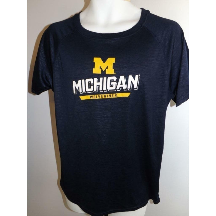 Michigan Wolverines Mens Size XL XLarge Champion Polyester Performance Shirt Image 2