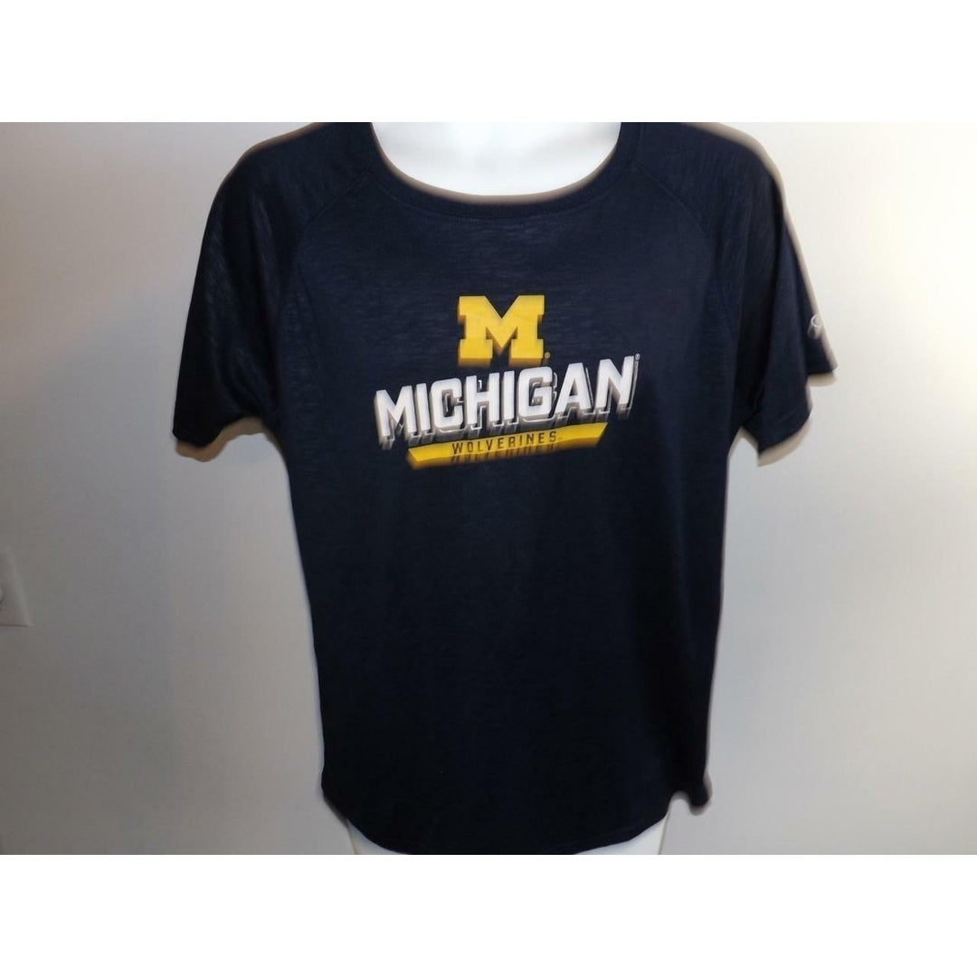 Michigan Wolverines Mens Size XL XLarge Champion Polyester Performance Shirt Image 4