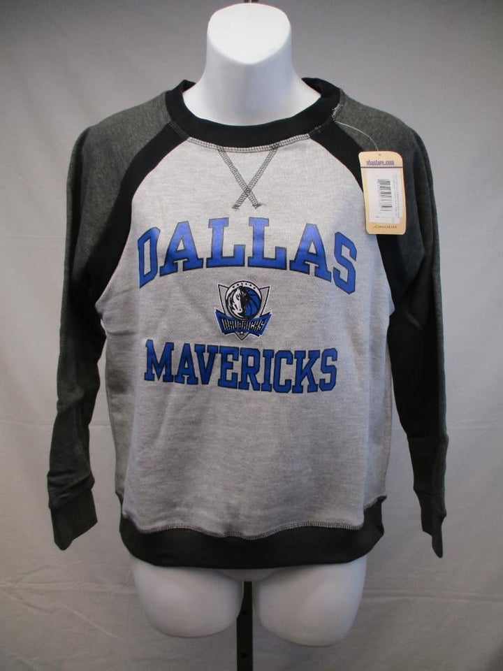 Dallas Mavericks Youth Girls Medium M Grey Sweatshirt MSRP 38 Image 1