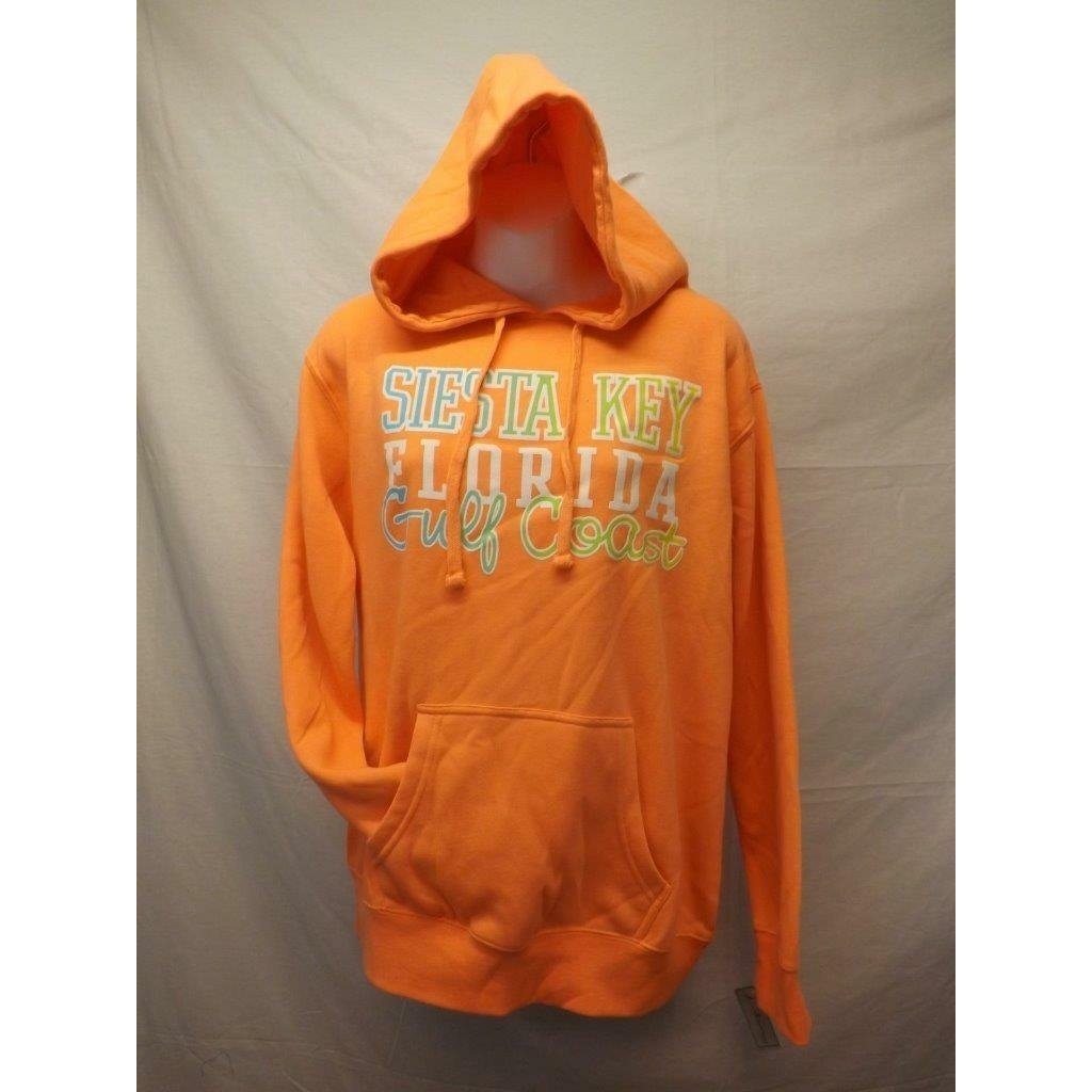 Siesta Key Florida Womens Size S Small Orange J. America Hoodie Image 1