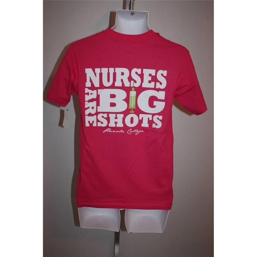 Panola College Adult XLarge Big Shot Nurses Pink T-Shirt by J.America 29WJ Image 1