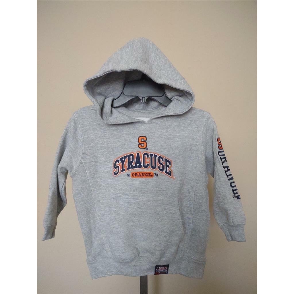 Syracuse Orange Kids Size L Large 6 Gray J. America Hoodie Image 1