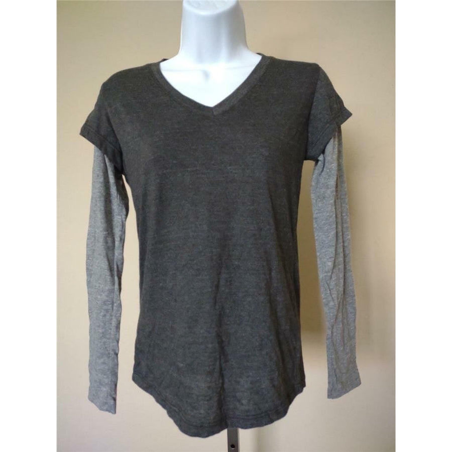 Womens Size S Small Gray Touch By Alyssa Milano Shirt Image 1