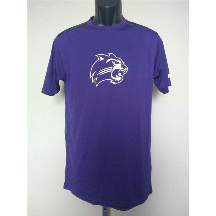 WCU Western Carolina Catamounts Mens Size M Purple Russell Athletic Shirt Image 1