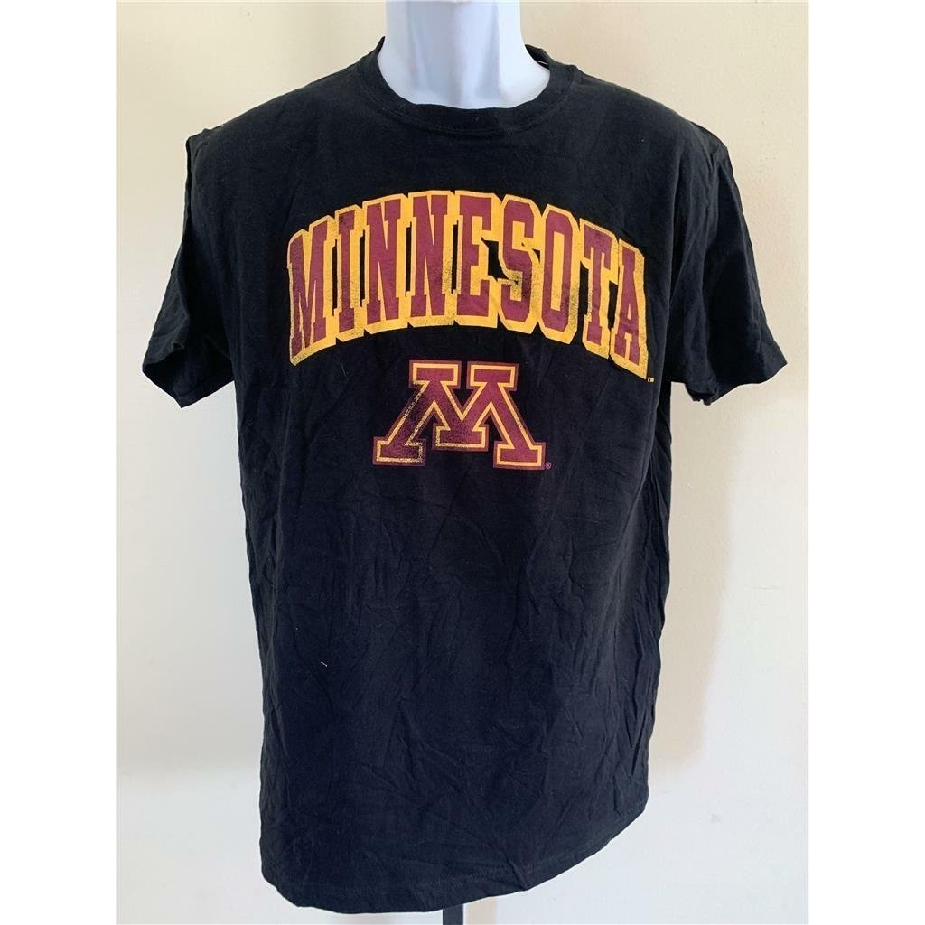 Minnesota Golden Gophers Mens Size M Medium Black E5 Shirt Image 1