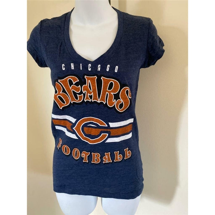 Chicago Bears Womens Size S Small Blue Shirt Image 2