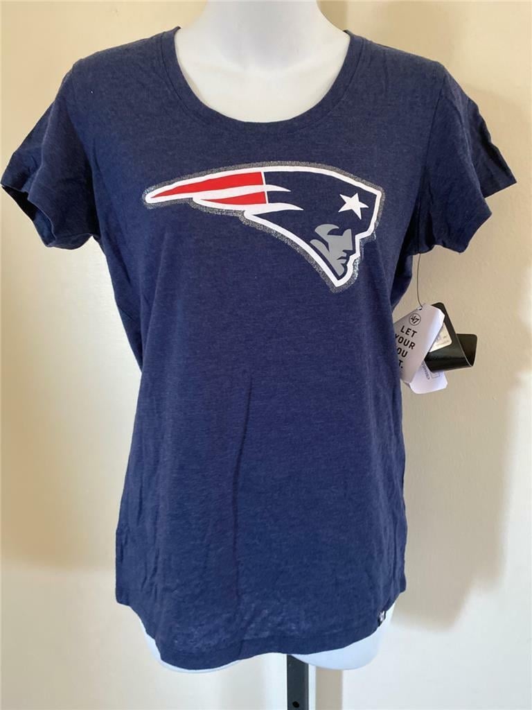 England Patriots Womens Size S Small Blue Short Sleeve Shirt Image 1