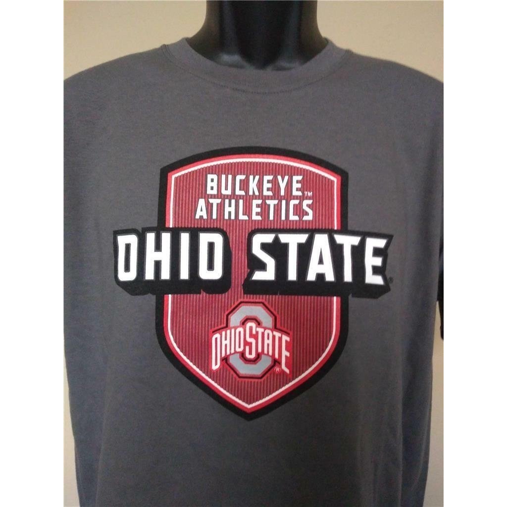 Ohio State Buckeyes Athletics Mens Size M Medium Gray J. America Shirt Image 2