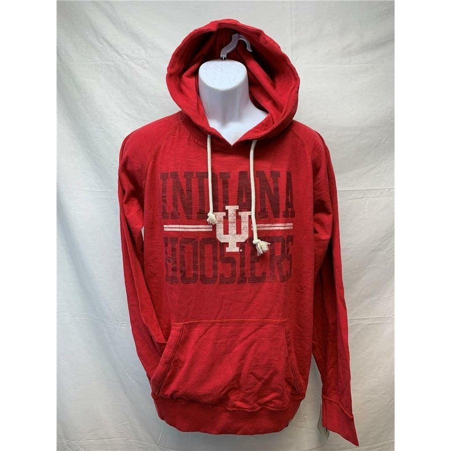 Indiana Hoosiers Mens Size L Large Red J.America Light Hoodie Image 1