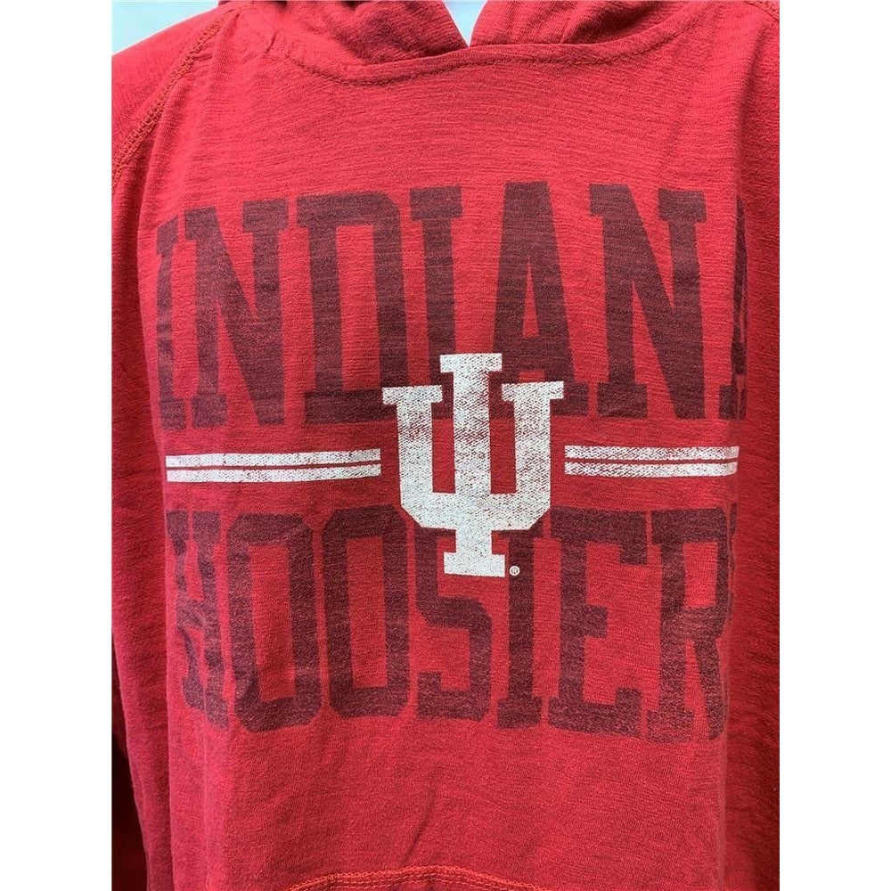 Indiana Hoosiers Mens Size L Large Red J.America Light Hoodie Image 2