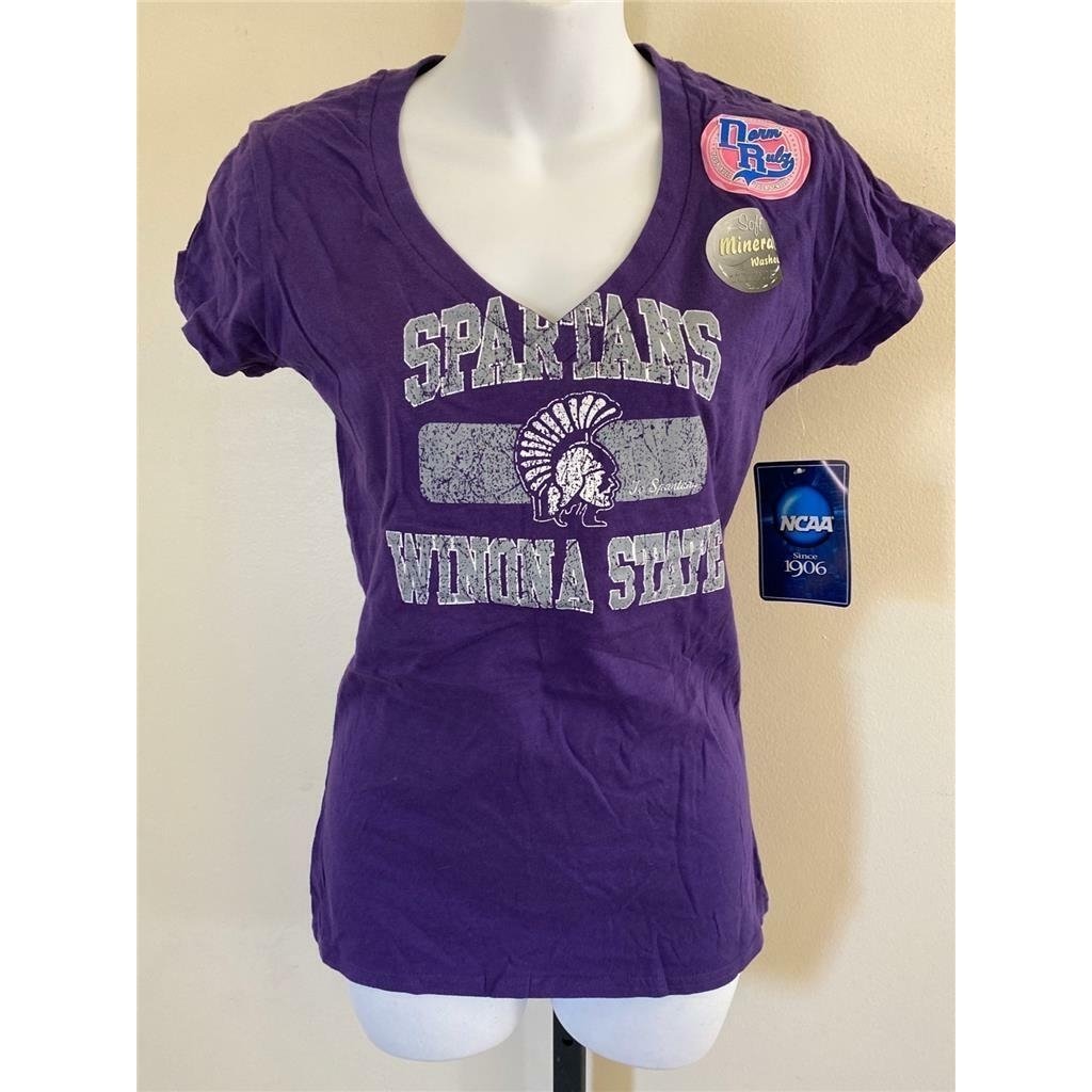 Winona State Spartans Womens Size M Medium Purple Shirt Image 1