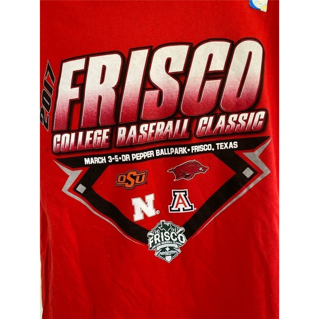 2017 Frisco Baseball Classic Mens Size L Large Red Shirt Image 3