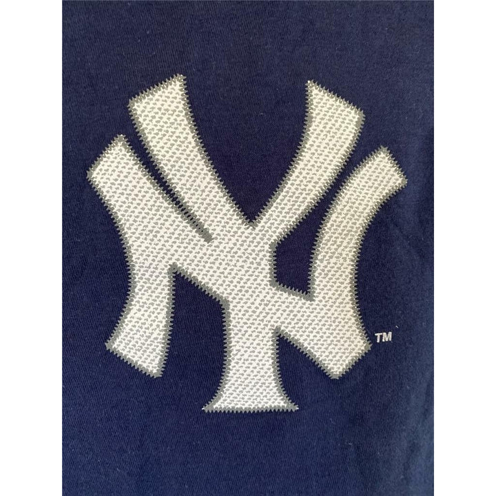 York Yankees 25 Mark Teixeira Youth Size M Medium Blue Shirt Image 3